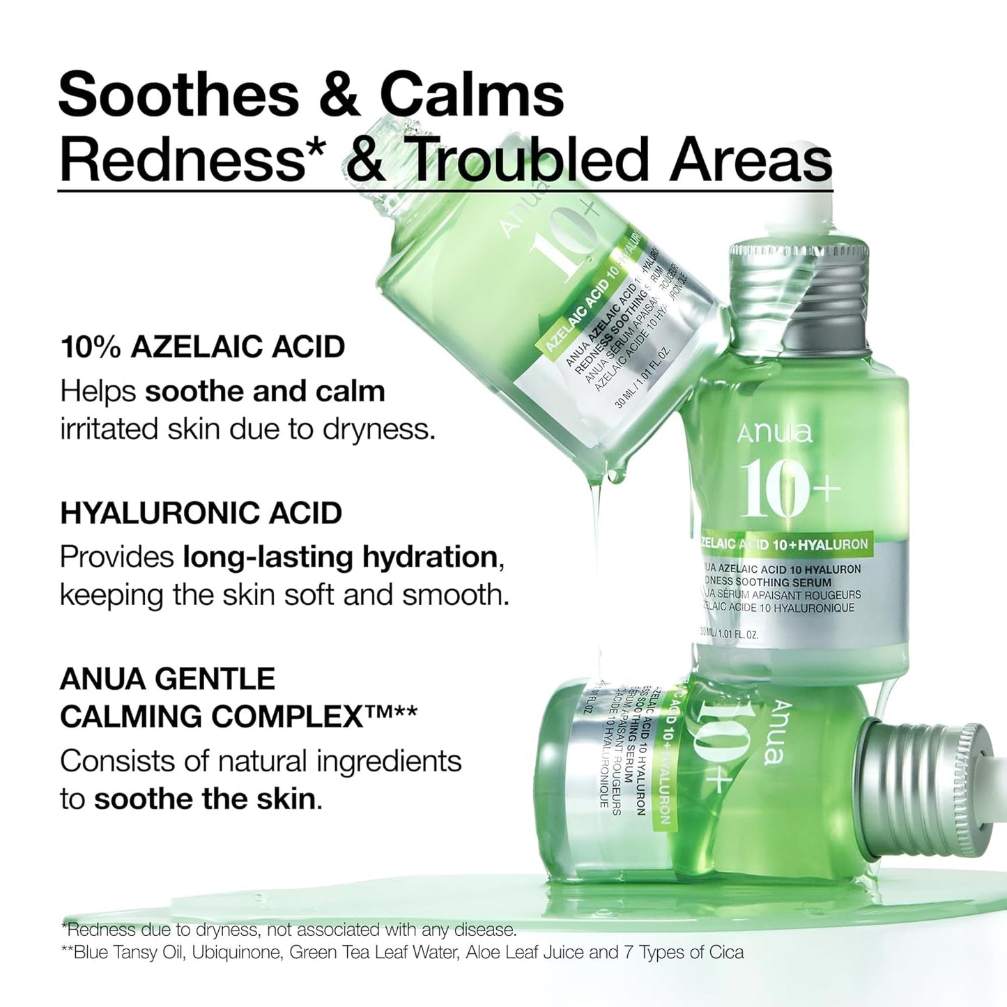 Anua 10+ Azelaic Acid Hyaluron Soothing Serum (30mL) Survana
