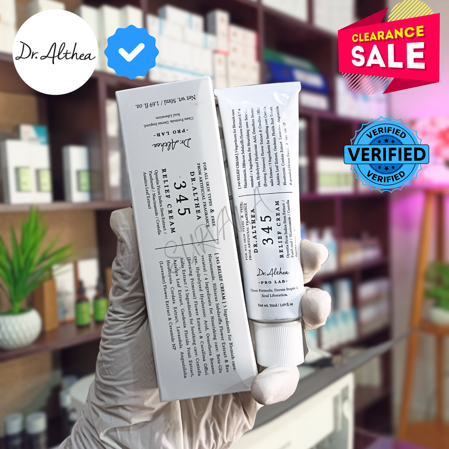 Dr.Althea 345 Relief Cream - Viral Korean Acne Removing Cream Survana