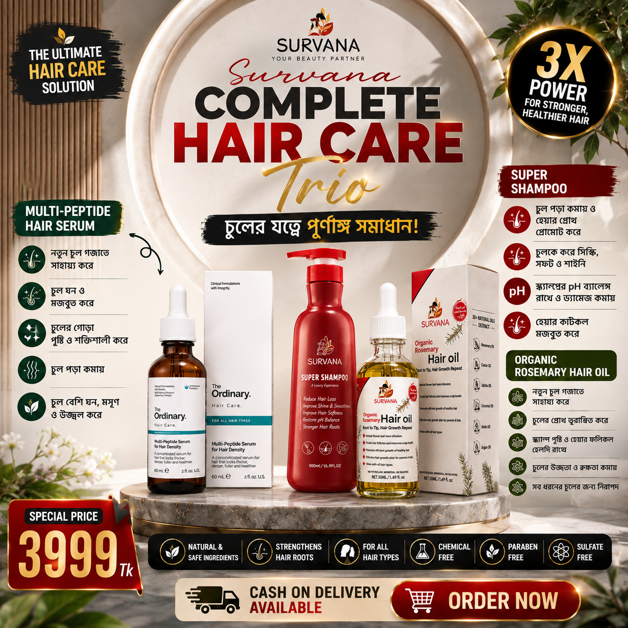 Survana Complete Hair Care Trio