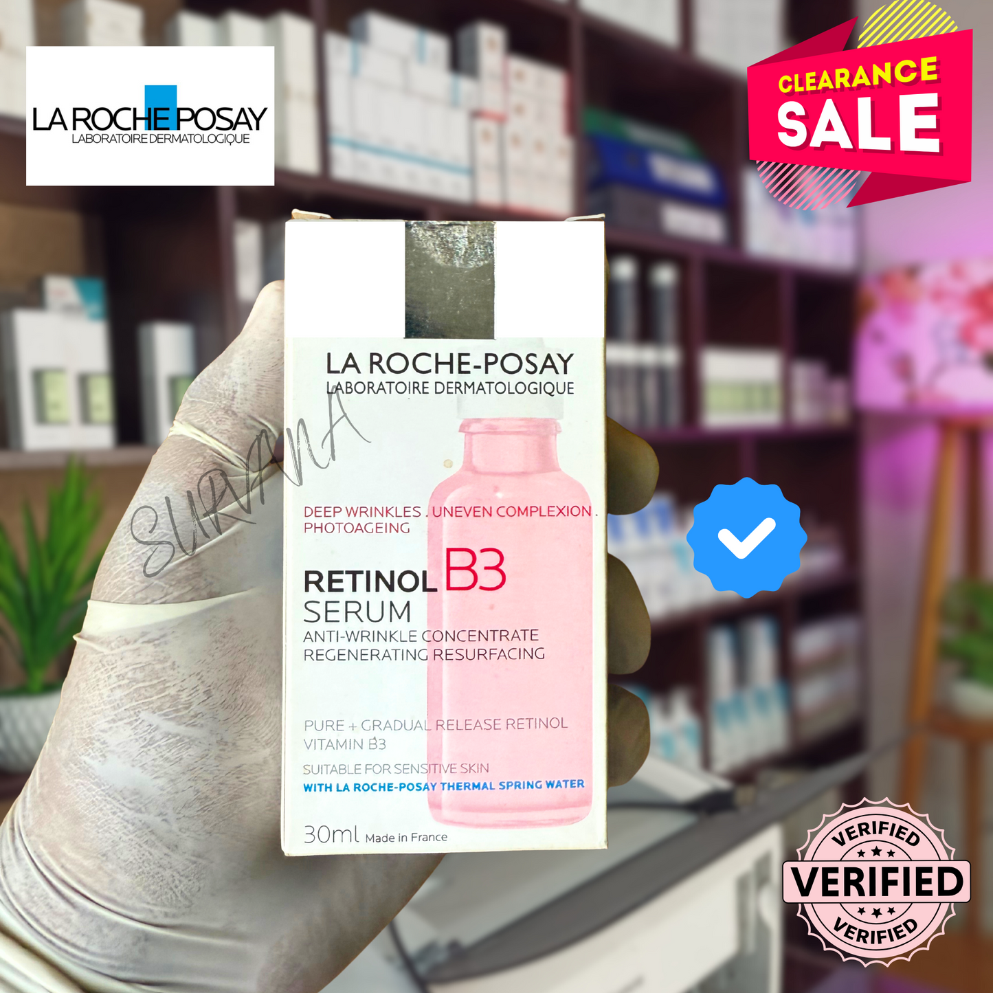 La Roche Posay - Retinol B3 Pure Retinol Serum (30mL) đĢđˇ La Roche Posay - Imported from France đĢđˇ