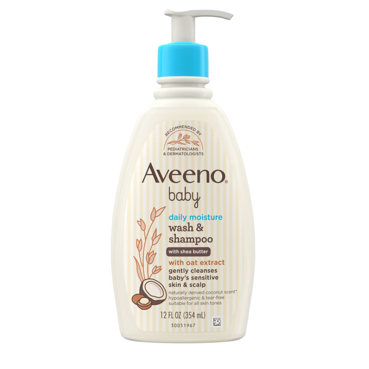 AVEENO® Baby Daily Moisture 2-in-1 Body Wash & Shampoo - 354mL- USA