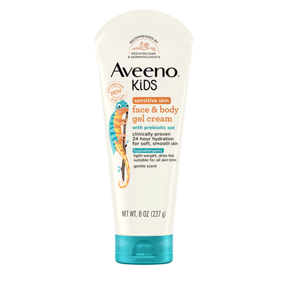 AVEENO® Kids Face & Body Gel Cream For Sensitive Skin 227g -USA