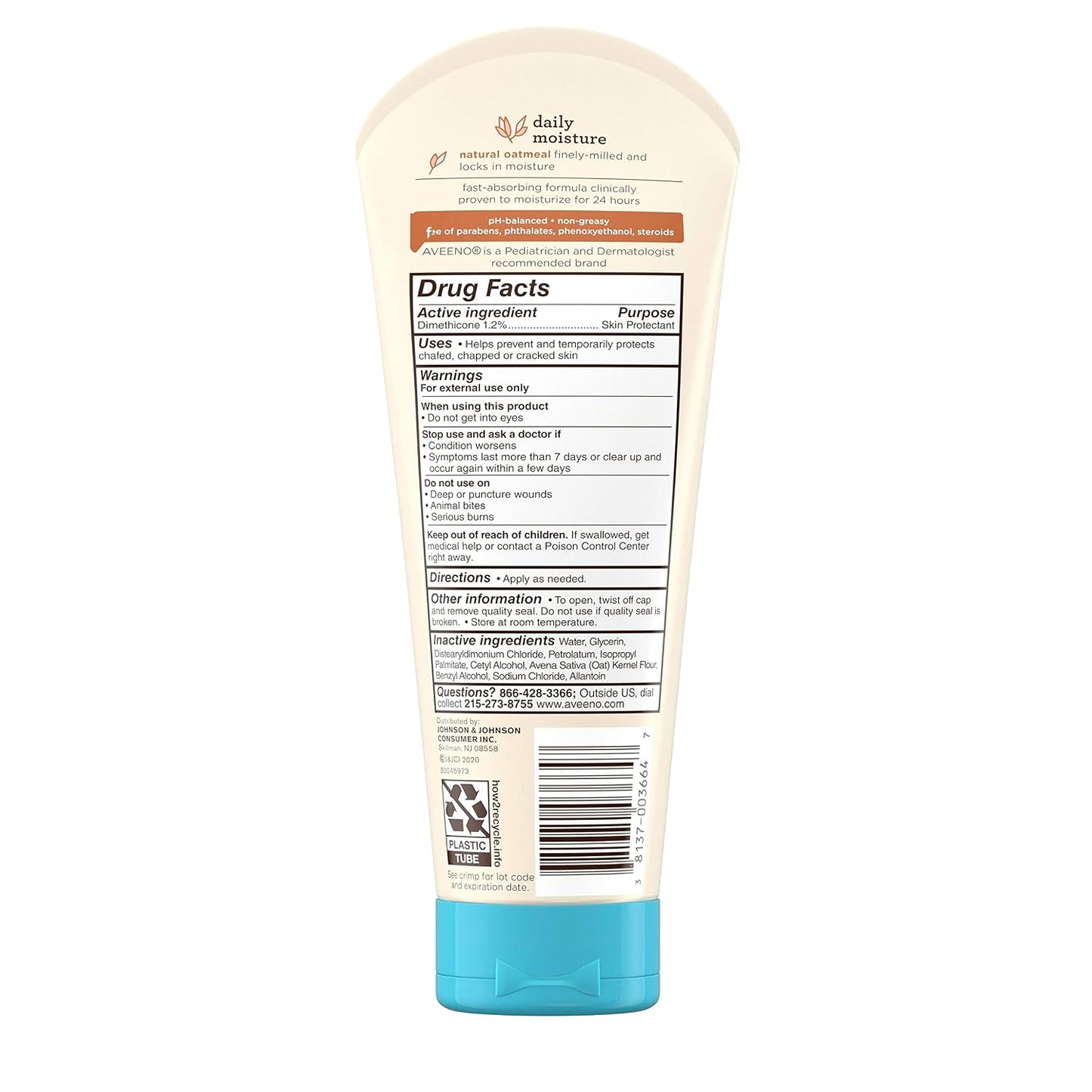 Aveeno Baby Daily Moisture Fragrance-Free Lotion 227g