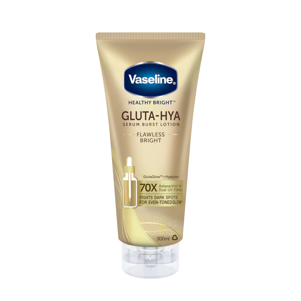 Vaseline® Gluta-Hya Serum Burst Lotion Flawless Bright - 300mL - Thailand