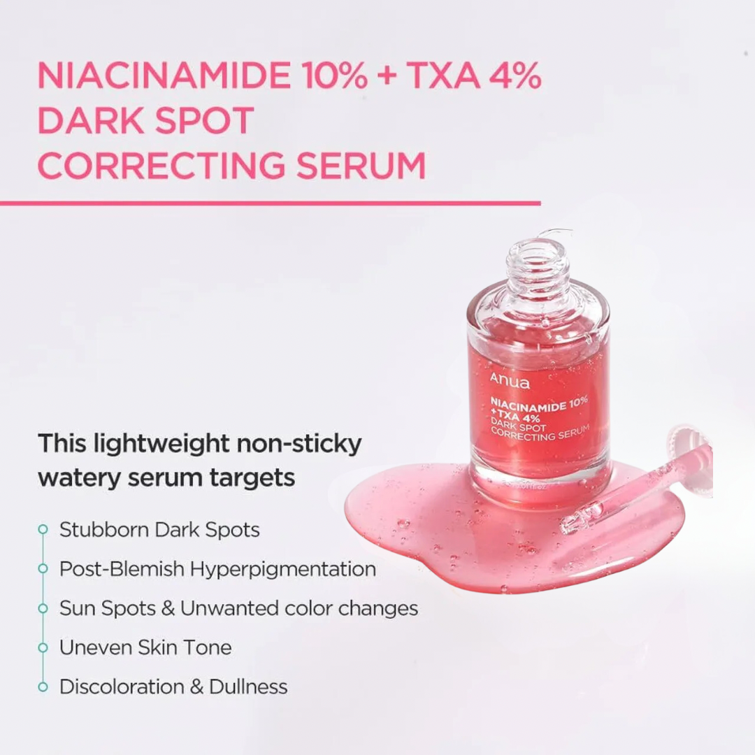 Anua Niacinamide 10% + TXA 4% Dark Spot Correcting Serum 30ml