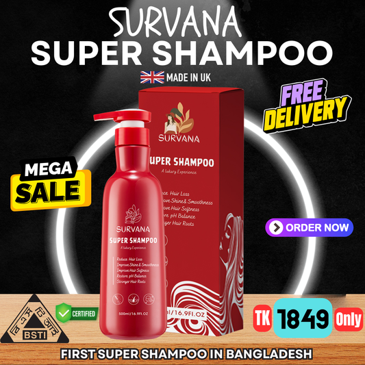 SURVANA Super Shampoo 500mL (Made in UK)