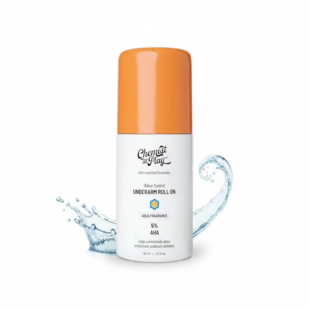 Chemist at Play 5% AHAs + Vitamin C Royal Oudh Fragrance Underarm Roll-On 40mL