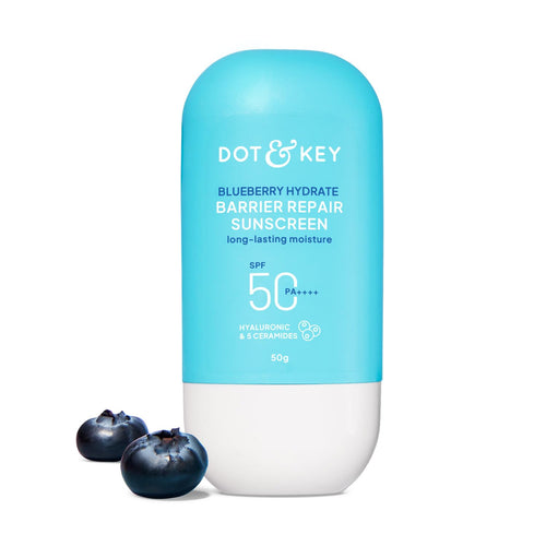 Dot & Key Blueberry Hydrate Barrier Repair Sunscreen SPF50+ With Hyaluronic And Ceramides PA+++ 50g
