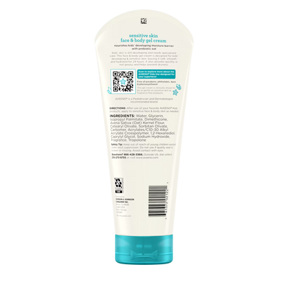 AVEENO® Kids Face & Body Gel Cream For Sensitive Skin 227g -USA