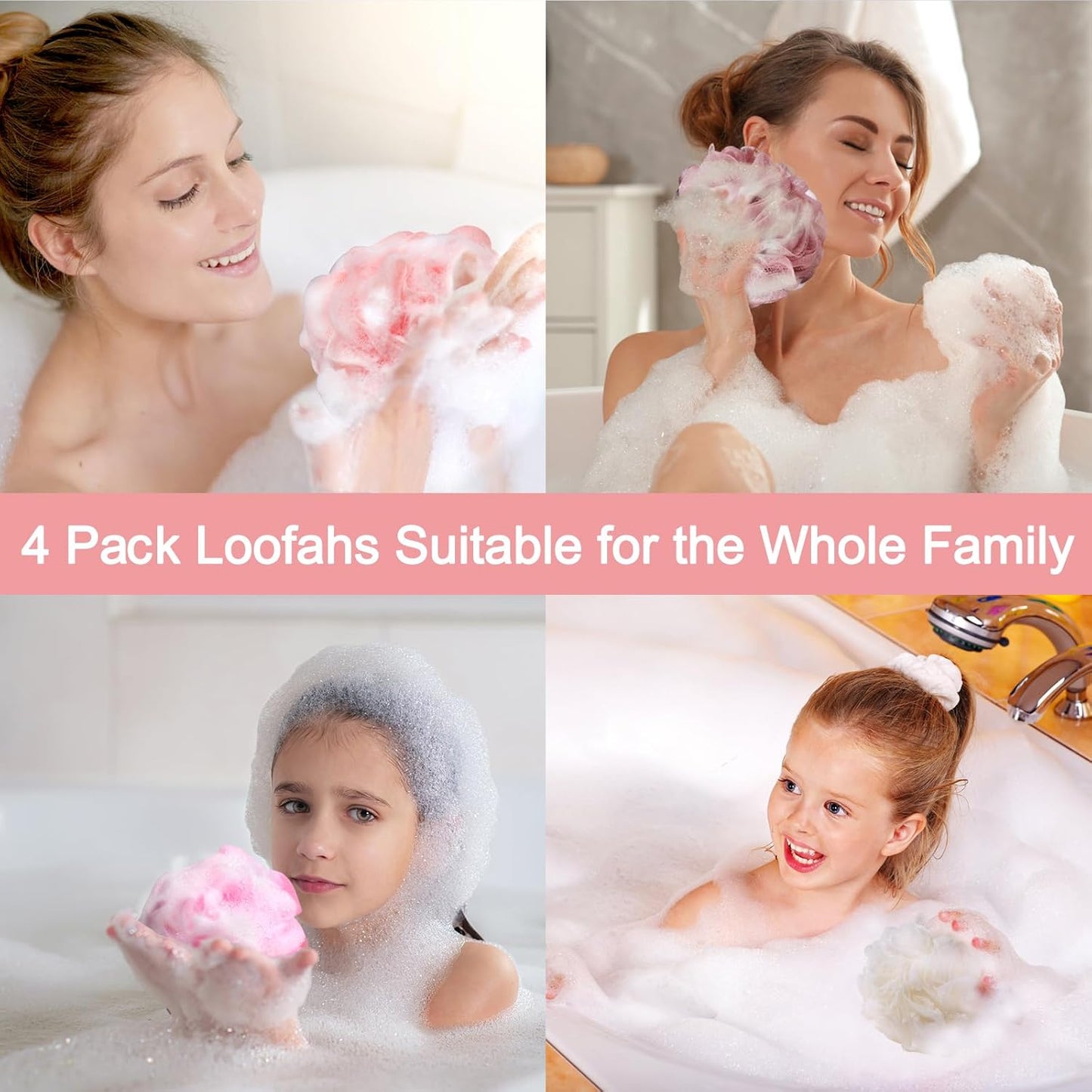 Bath Sponge Shower Loofah  (1Pcs) Survana