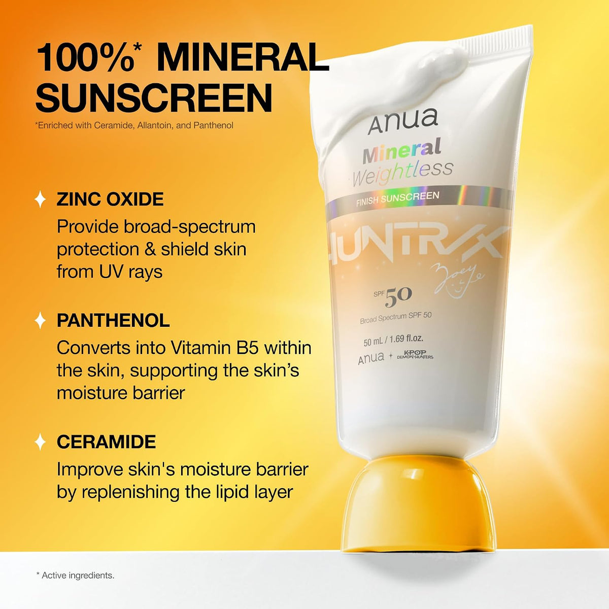 Anua – Kpop Demon Hunters Mineral Weightless Finish Sunscreen 50mL