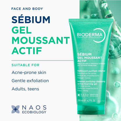 Bioderma Sebium Gel Moussant ACTIF 200mL