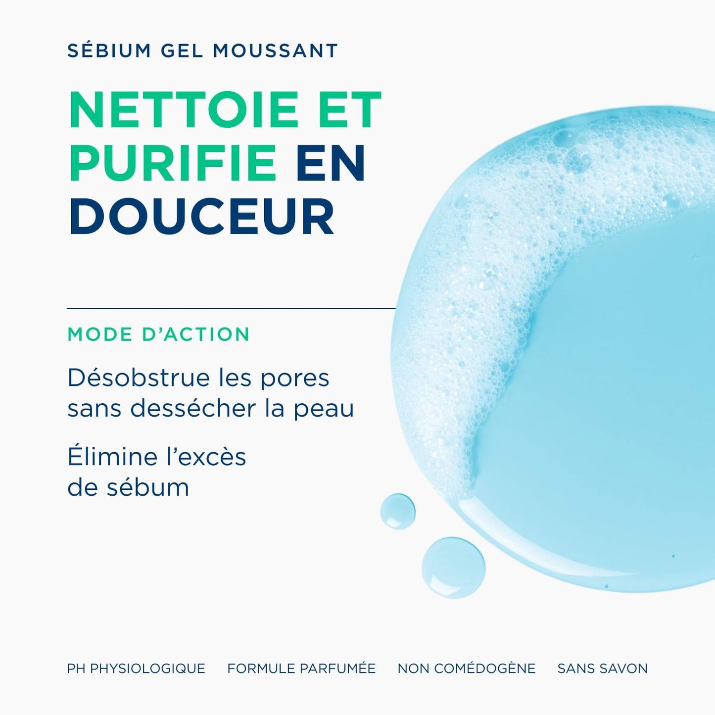 Bioderma Sebium Gel Moussant Purifying Cleansing Foaming Gel 200mL