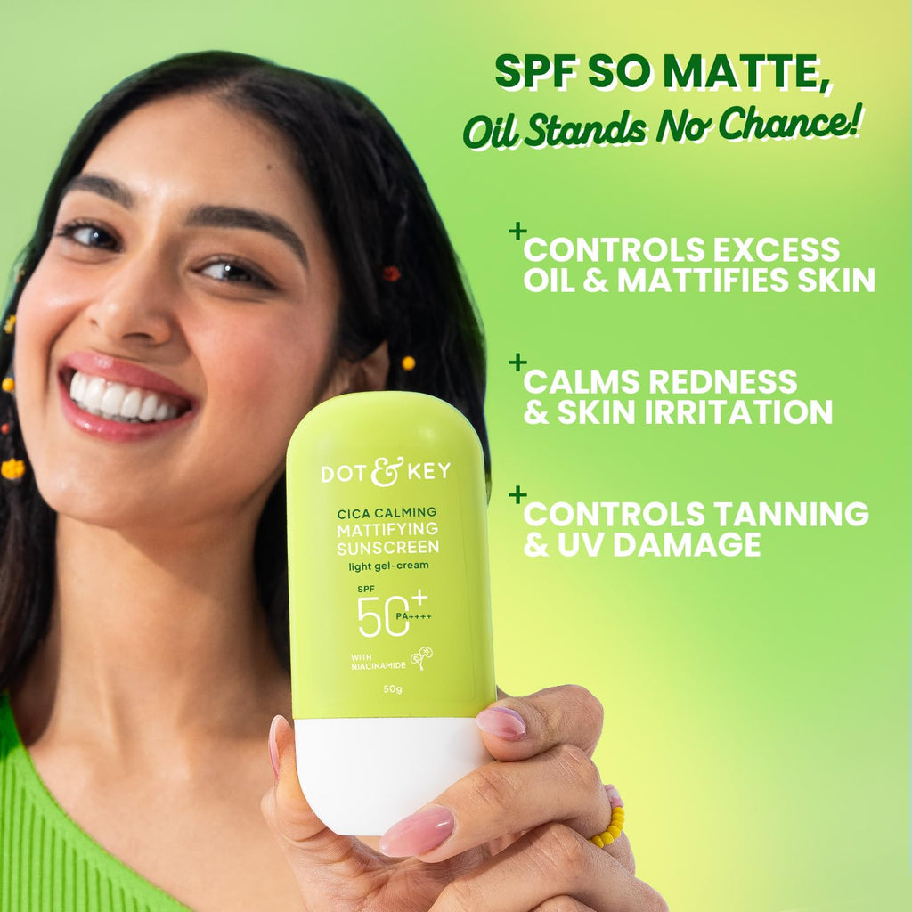 DOT & KEY Cica Calming Mattifying Sunscreen SPF 50+ PA++++ 50g