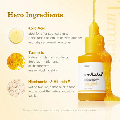 Medicube Kojic Acid Turmeric Niacinamide Serum-30mL