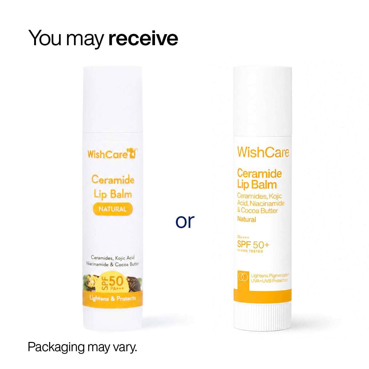 WishCare SPF 50 PA+++ Lip Balm with Niacinamide – 5g