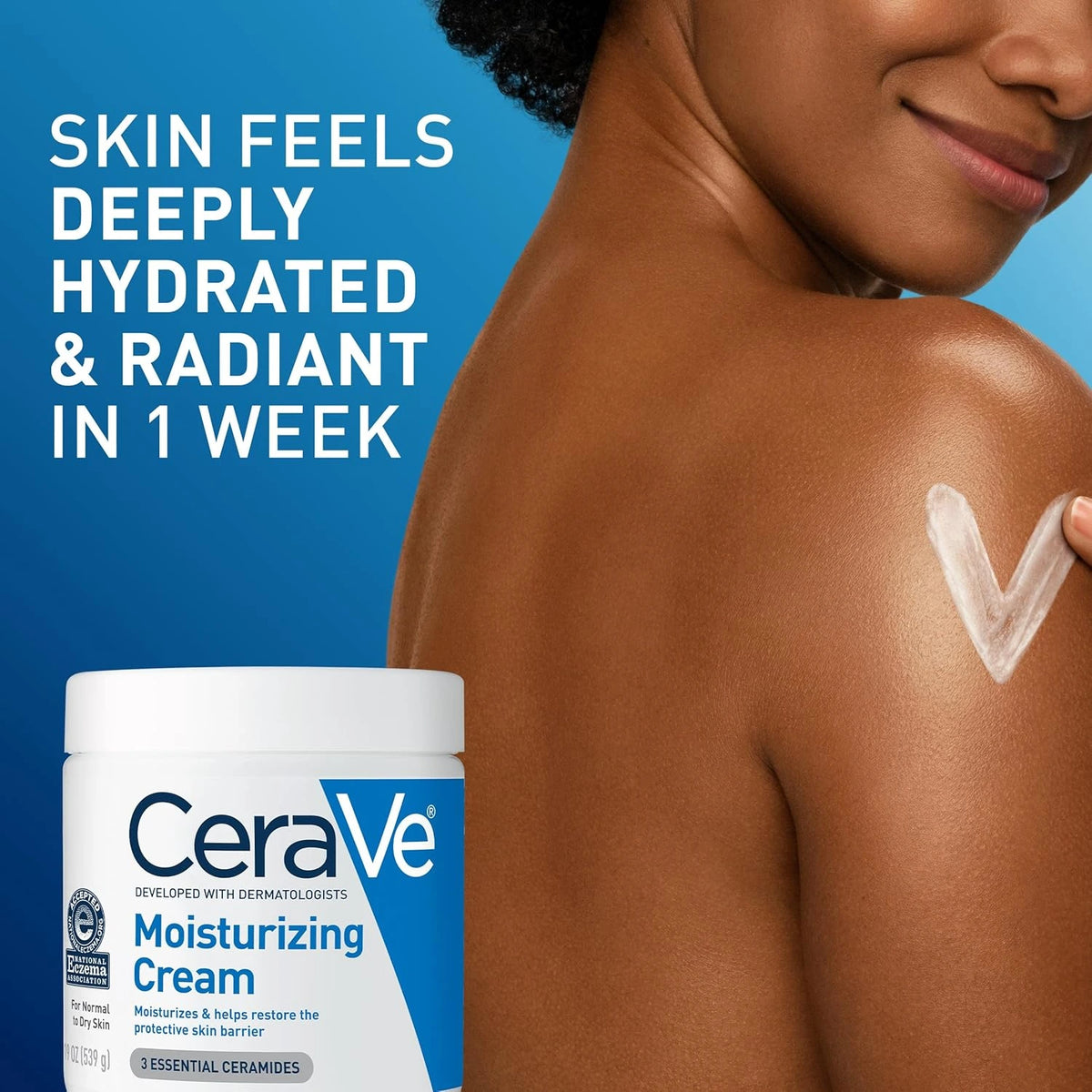 CeraVe Moisturizing Cream - For Normal To Dry Skin - 453g - UK