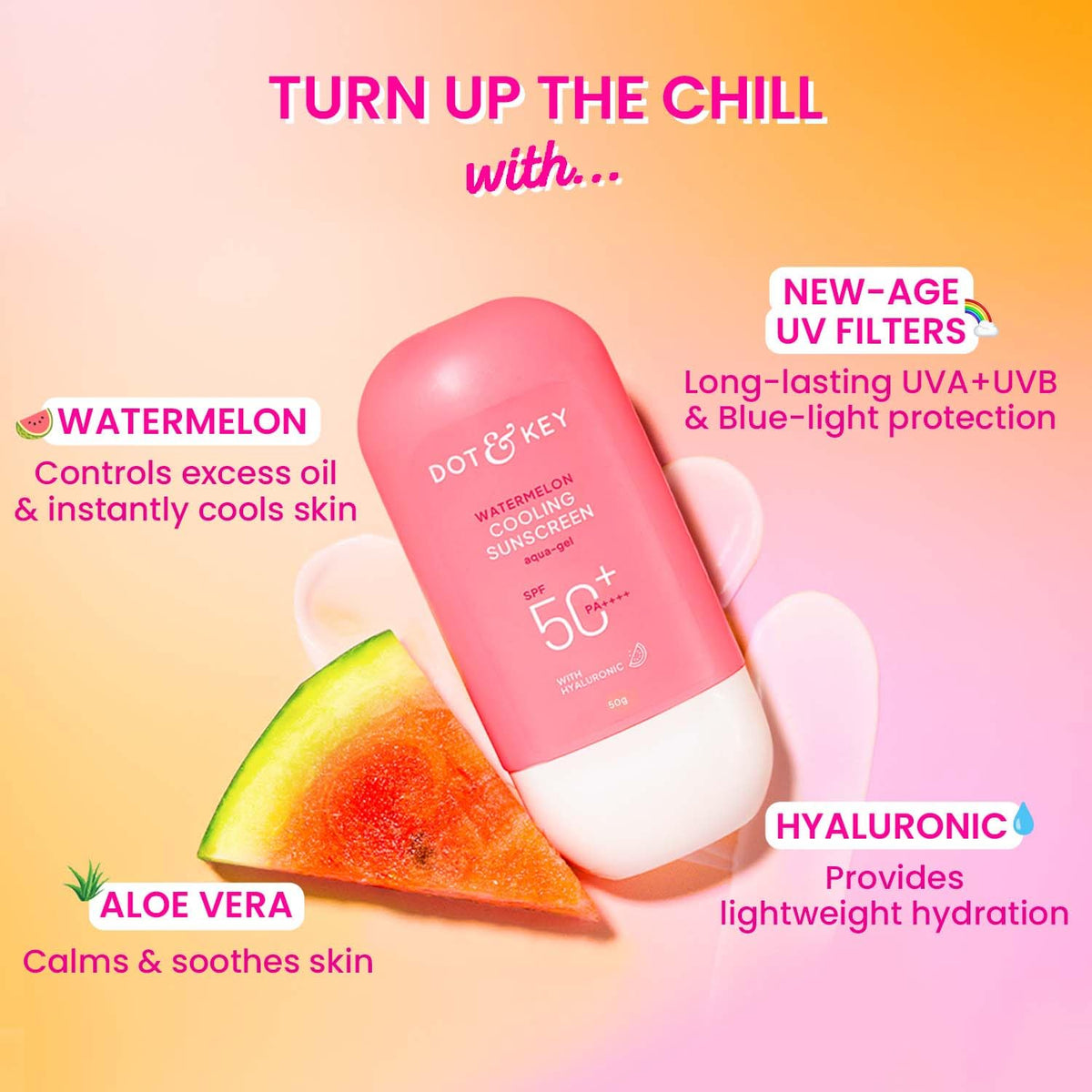 Dot & Key Watermelon Cooling Sunscreen SPF 50+ PA+++ 50g