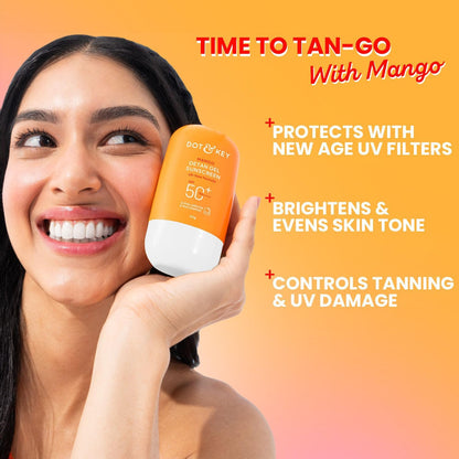 Dot & Key Mango Detan Gel Oil Free Sunscreen SPF 50+ PA+++ 50g