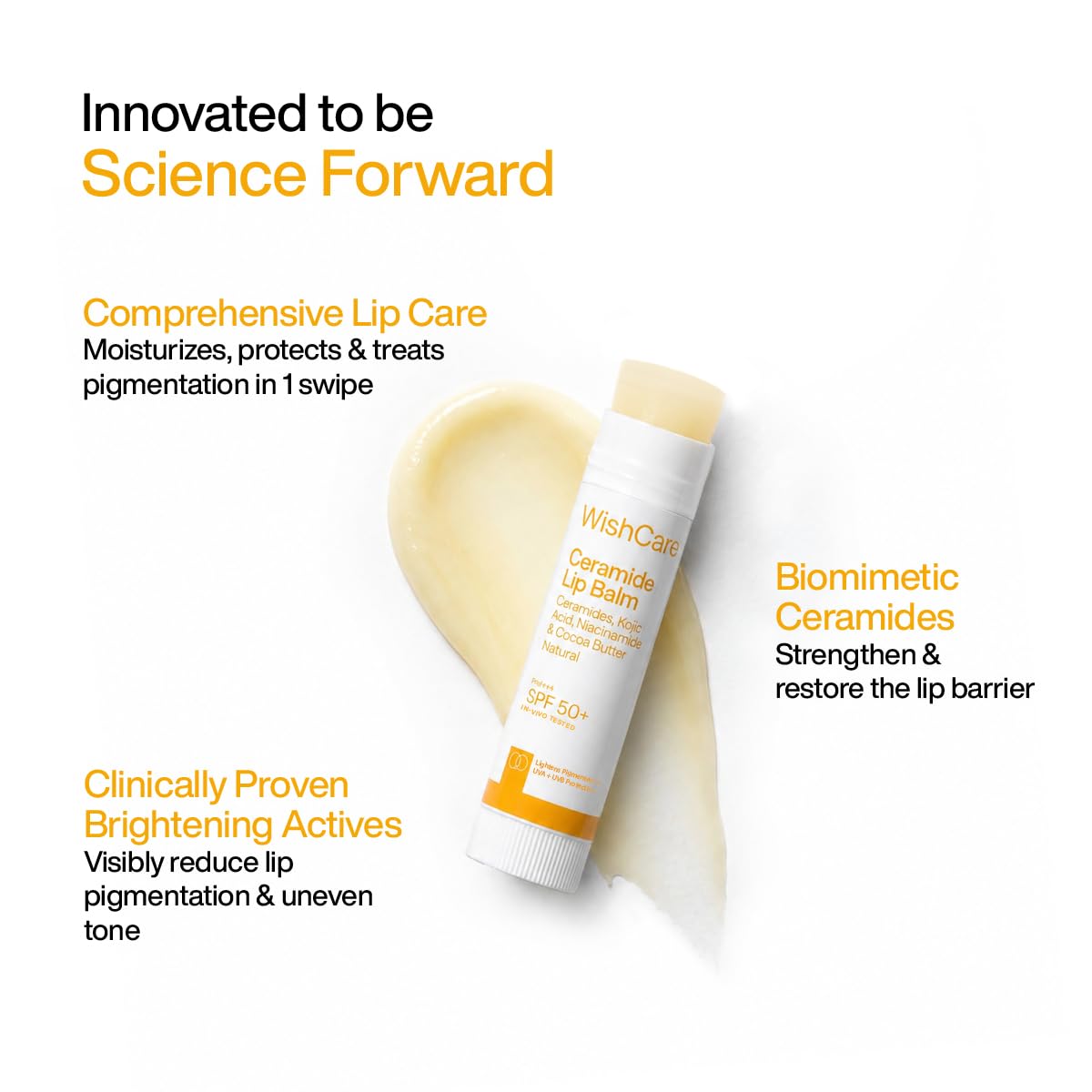 WishCare SPF 50 PA+++ Lip Balm with Niacinamide – 5g