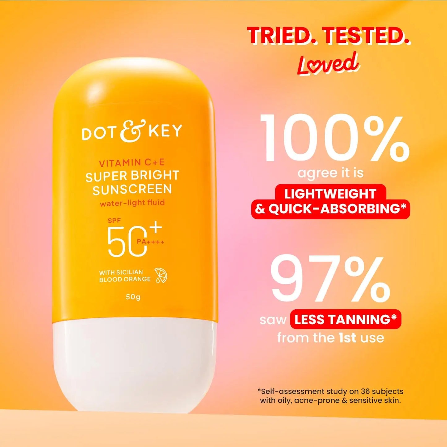 Dot & Key Vitamin C + E Sunscreen SPF 50+ PA++++ 50g