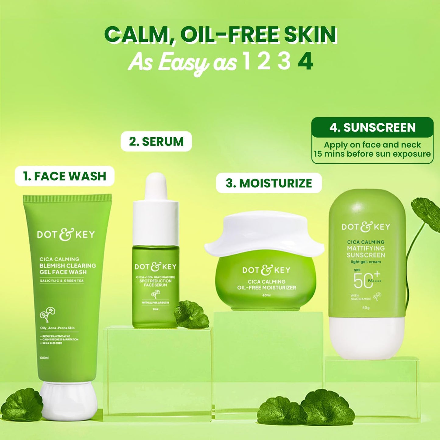 DOT & KEY Cica Calming Mattifying Sunscreen SPF 50+ PA++++ 50g