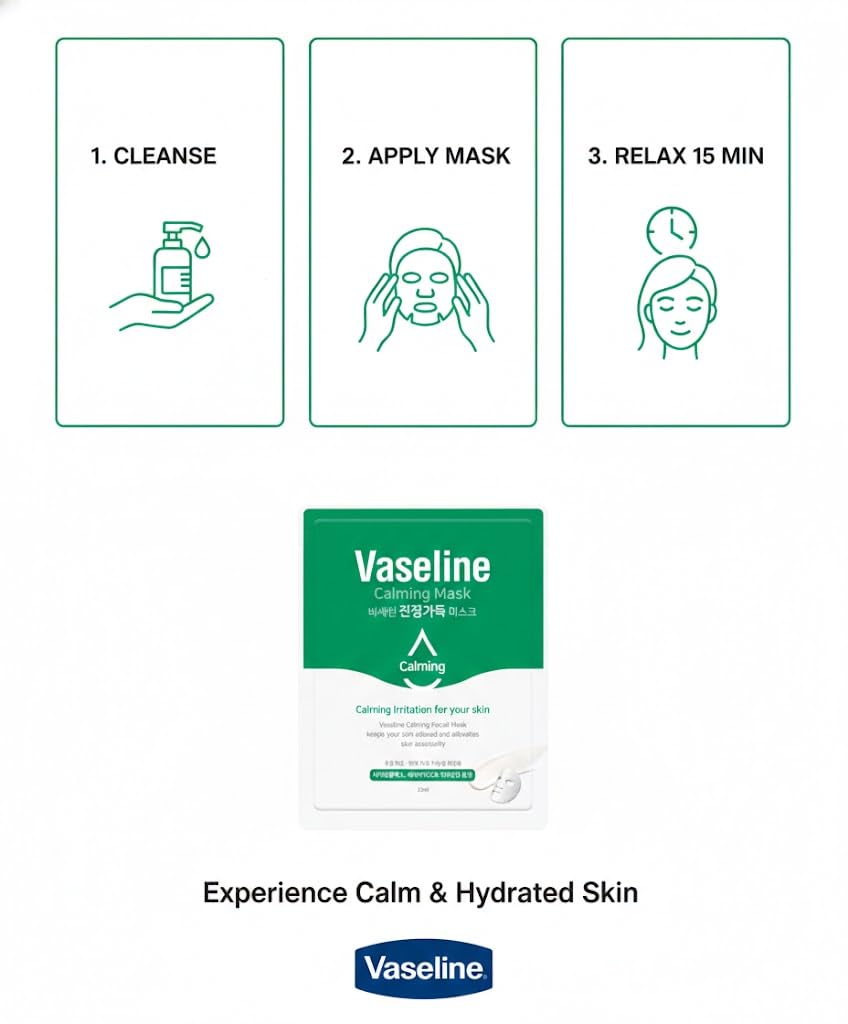 Vaseline Calming Facial Sheet Mask 23mL