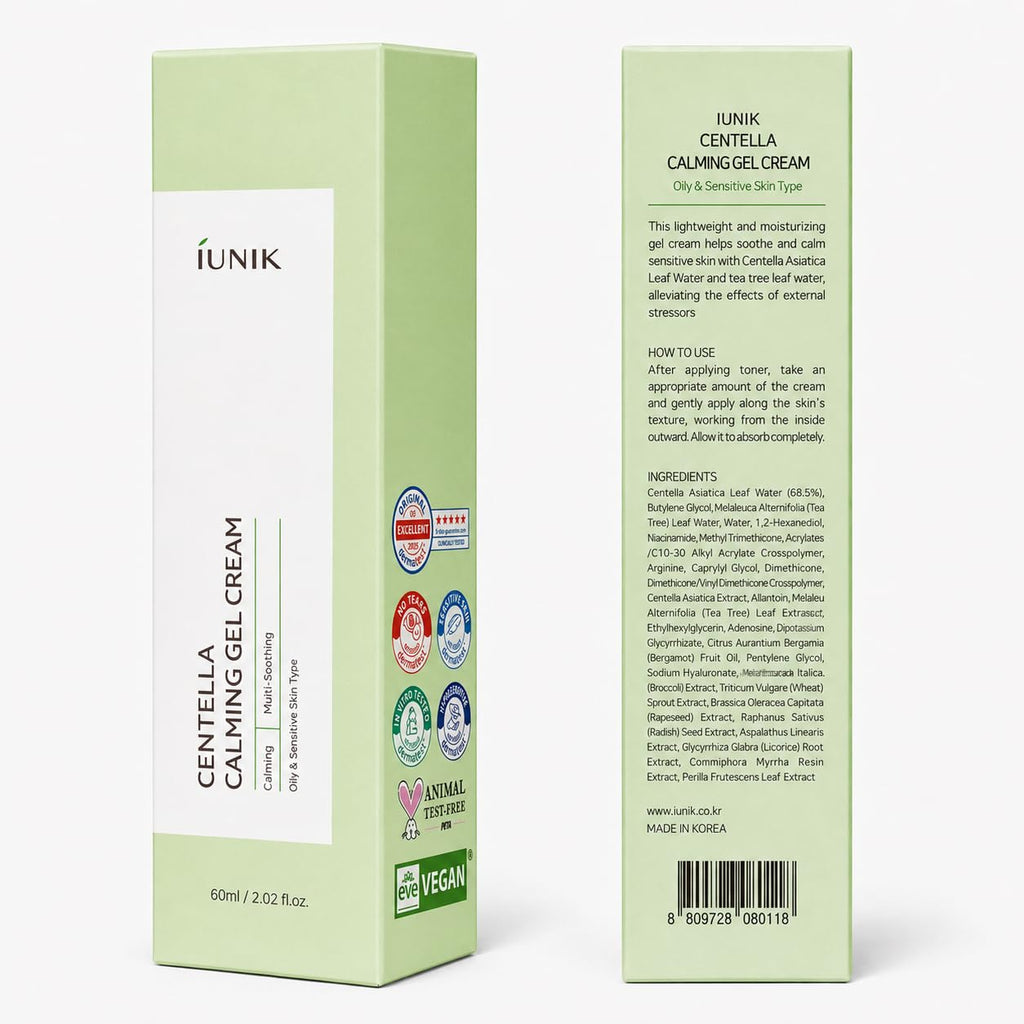 iUNIK Centella Calming Gel Cream 60ml