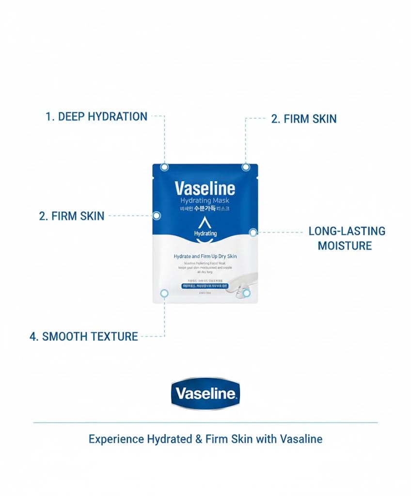 Vaseline Hydrating Facial Sheet Mask for Dry Skin - 23mL
