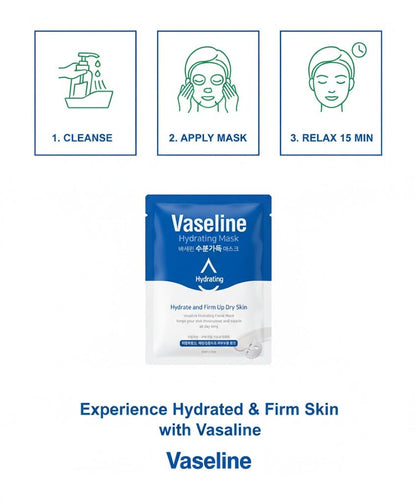 Vaseline Hydrating Facial Sheet Mask for Dry Skin - 23mL