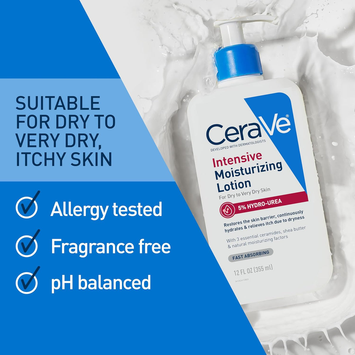 Cerave Intensive Moisturizing Lotion for Dry to Very Dry Skin -237 ml - UK