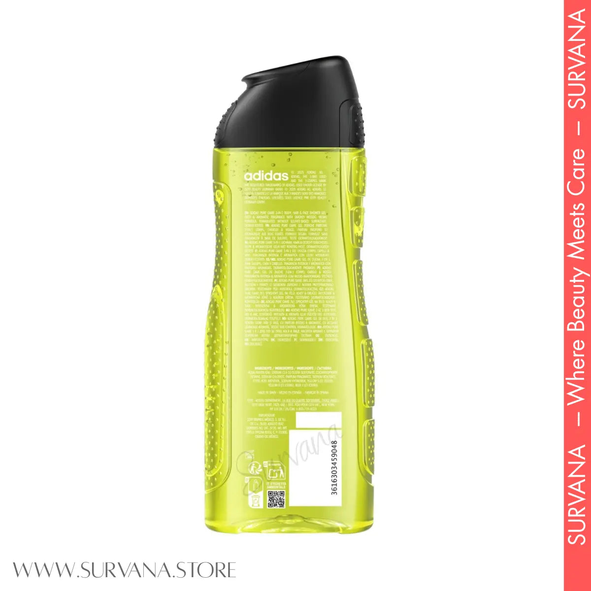Adidas Pure Game 3-in-1 Shower Gel – Deep & Aromatic 250mL