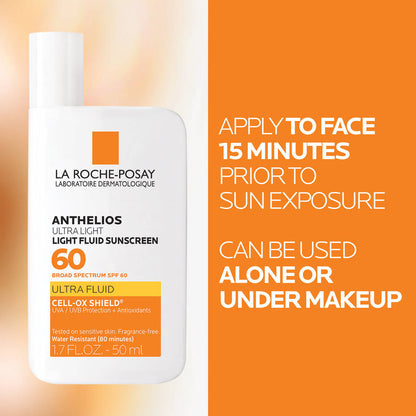 La Roche Posay - Anthelios Ultra Light Fluid Facial Sunscreen SPF 60