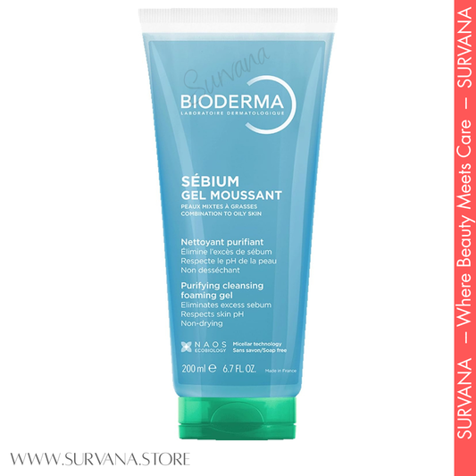 Bioderma Sebium Gel Moussant Purifying Cleansing Foaming Gel 200mL