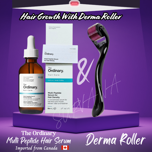 The Ordinary Multi-Peptide Hair Serum - 60mL Latest Version With Derma Roller ⭐️⭐️⭐️⭐️⭐️ 25000+ 5 Star Reviewed