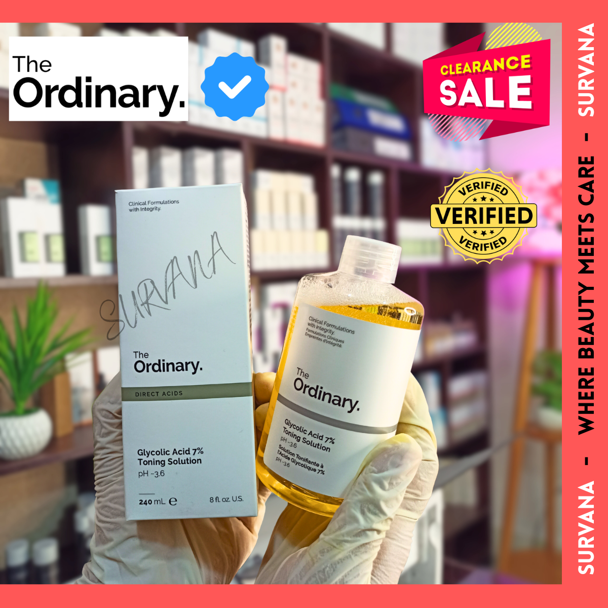 The Ordinary Glycolic Acid 7% Exfoliating Toner 240mL