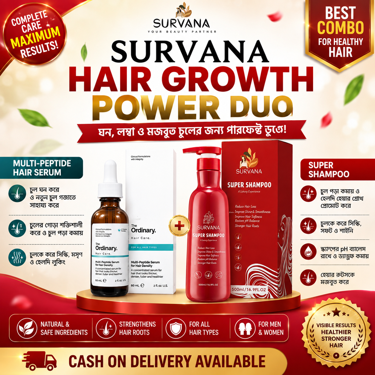 Survana Hair Growth Power Duo - Combo Pack