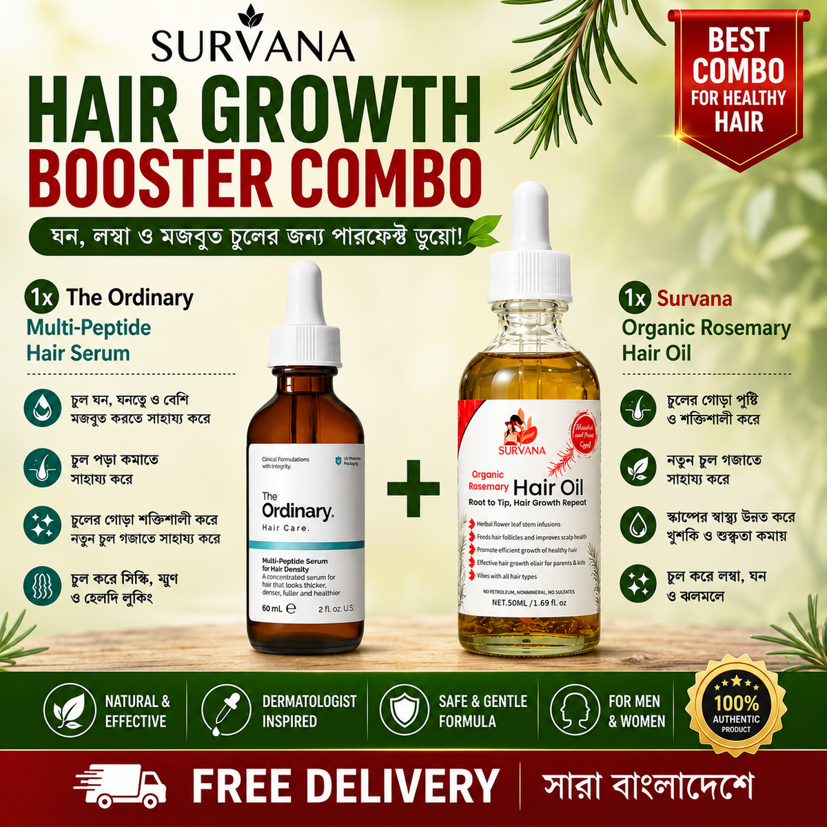 SURVANA Hair Growth Booster Combo
