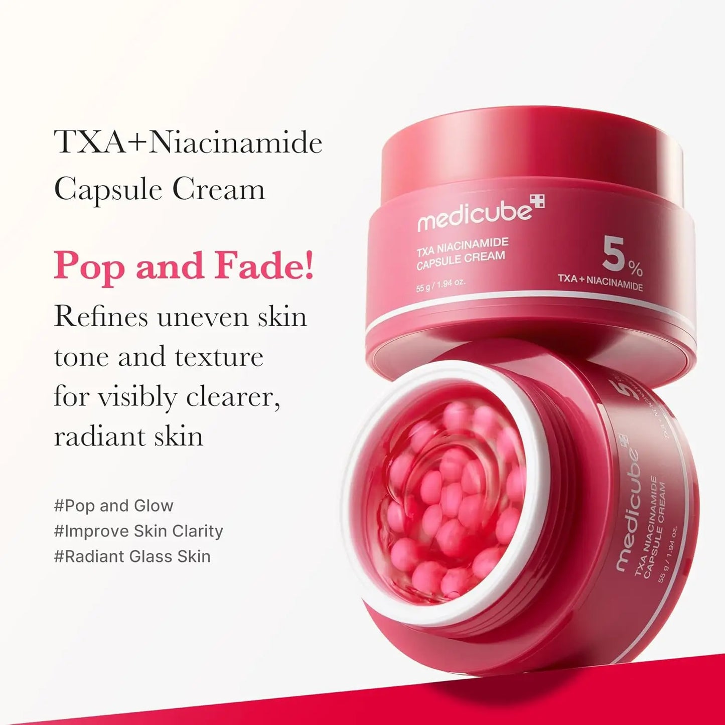 Medicube TXA + Niacinamide 5% Capsule Cream 55g – (Made in Korea)