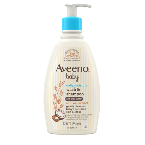 AVEENO® Baby Daily Moisture 2-in-1 Body Wash & Shampoo - 354mL- USA