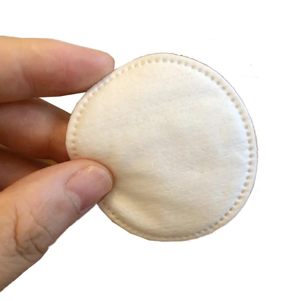 80 Pieces Round 100% Cotton Pad Facial Makeup Remover Pad Disposable Facial Cleaning Wipe Pads