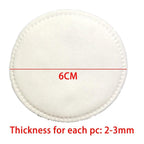 80 Pieces Round 100% Cotton Pad Facial Makeup Remover Pad Disposable Facial Cleaning Wipe Pads Survana
