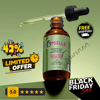Mielle 59ML Original Rosemary Oil For Organics Hair Loss Treatment 📌 No 1 Bestseller in the world for Hairfall 💥